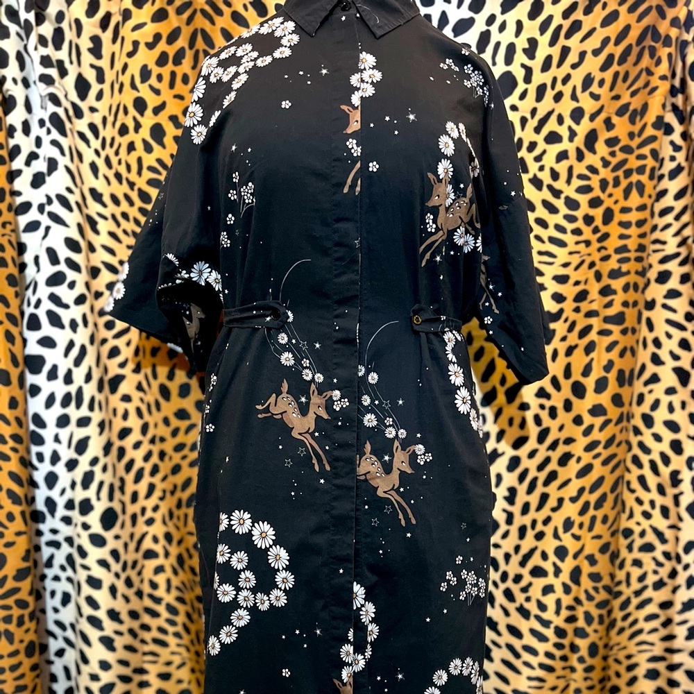 Topshop Unique Darling Deer Shirt Dress US size 4